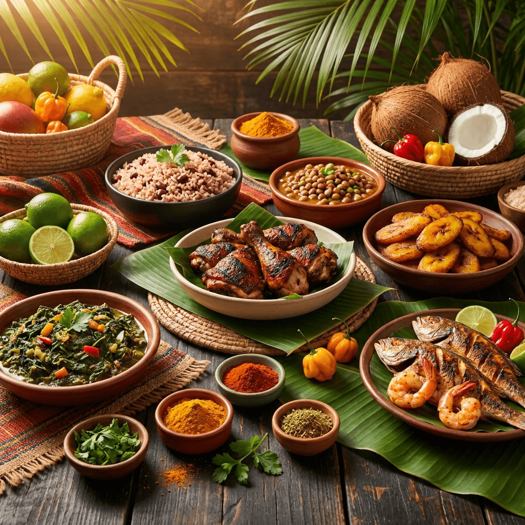 The Afro-Caribbean Essentials digital recipe book cover